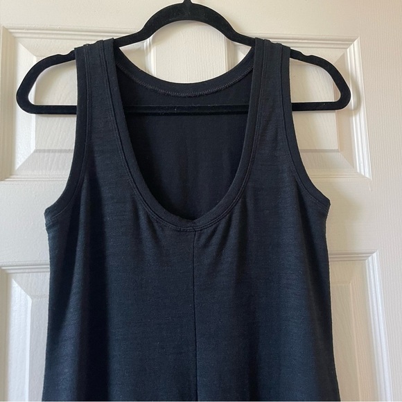 Gap Black Midi Dress sleeveless Crew Neck Knit Stretchy Size XS Fits Like M - Picture 8 of 14
